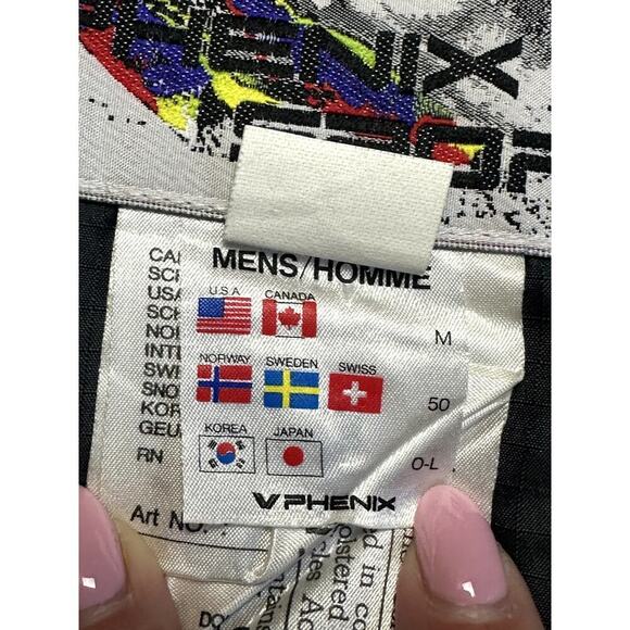 Vintage Phenix Sports Winter Cobalt Blue Multi Ski Vest Men's Size M - Picture 5 of 11